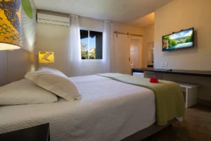 Suíte Superior Dupla com cama queen e TV